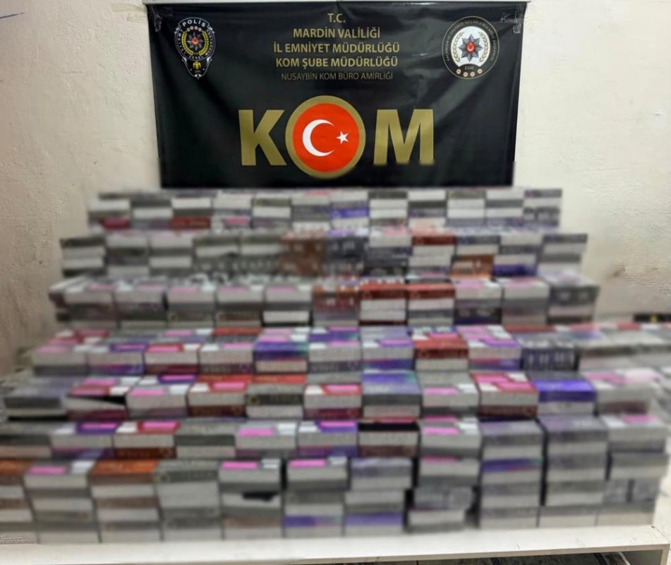 Mardin'de 12 Bin 780 Paket Elektronik Sigara Kiti Ele Geçirildi