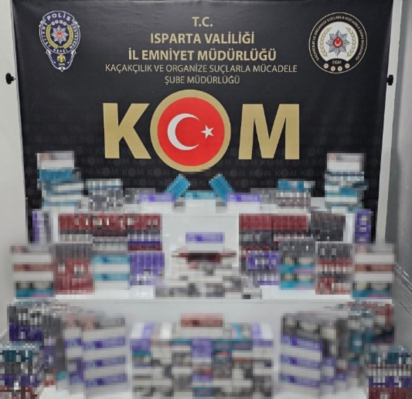 Isparta’da Kaçak Elektronik Sigara Kartuşu Operasyonu: Bin 970 Paket Ele Geçirildi