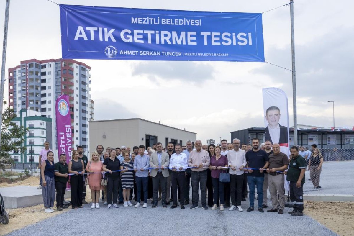 Mezitli'de Atık Getirme Merkezi Hizmete Açıldı