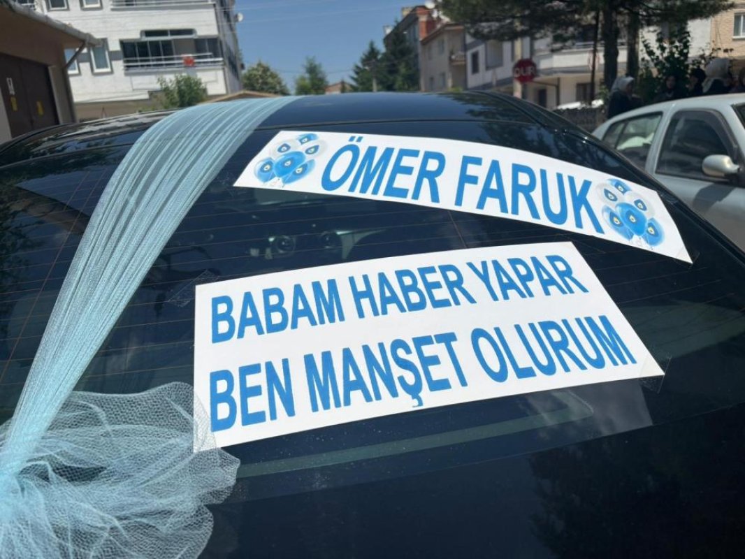 Medya camiasını buluşturan düğünde esprili gönderme