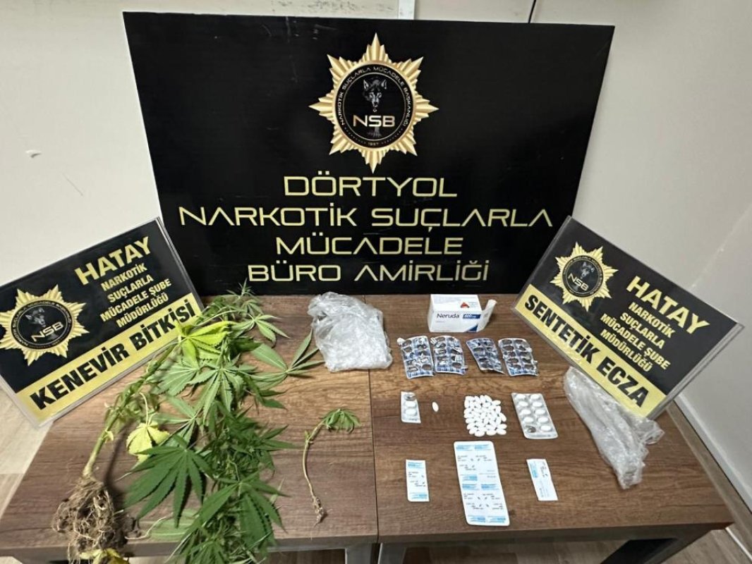 Dörtyol'da uyuşturucu operasyonu: 2 gözaltına