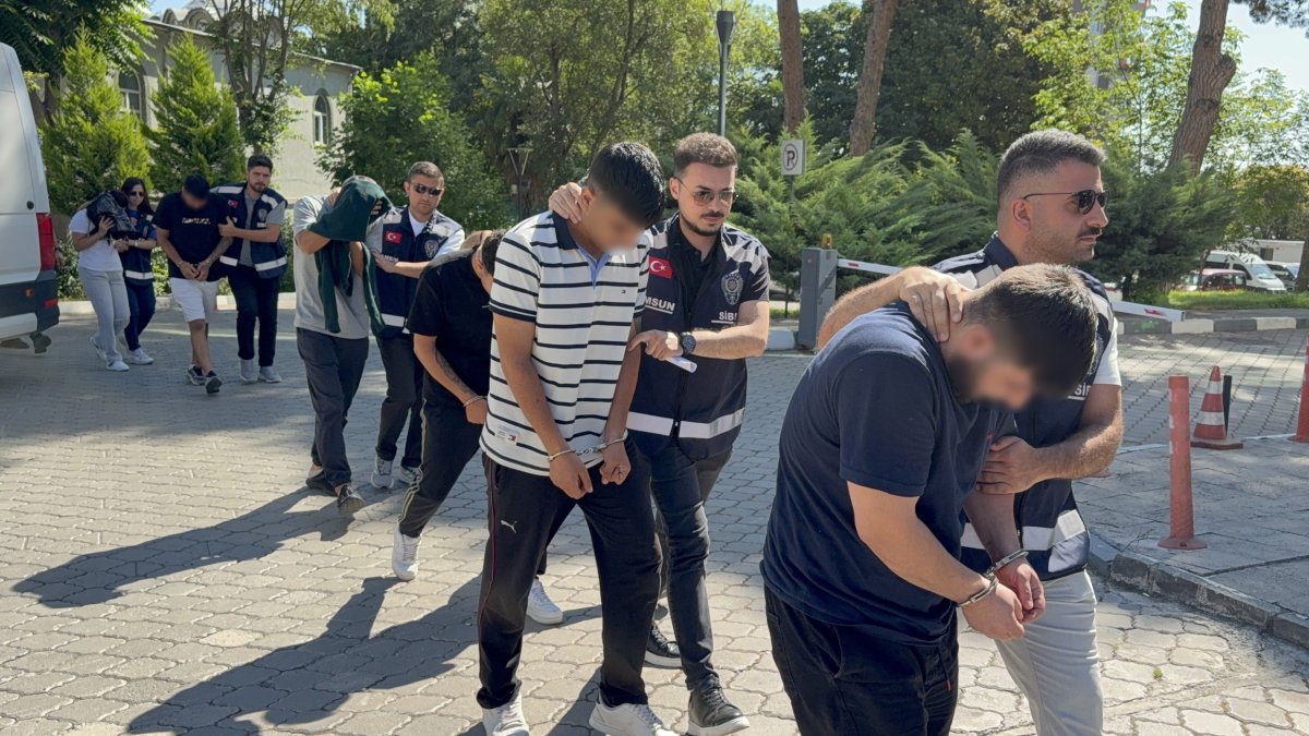 Samsun merkezli 87 milyon TL'lik dolandırıcılık operasyonunda 6 kişi adliyeye sevk edil
