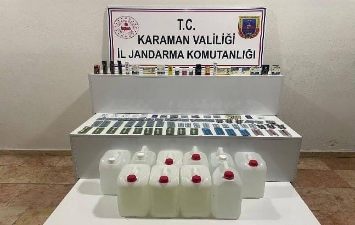 Karaman’da uyuşturucu ve etil alkol ele geçirildi: Aranan 8 kişi tutuklandı