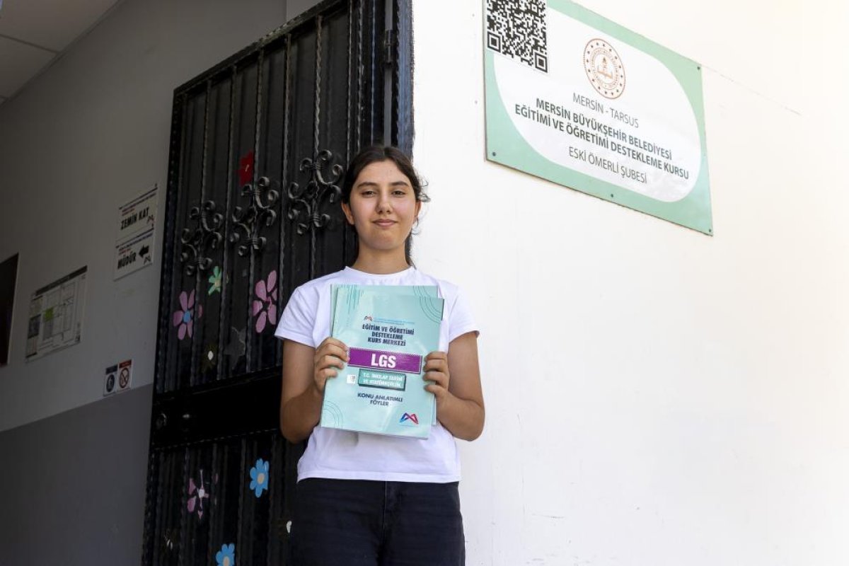 LGS'de Tarsus birincisi Mersin Büyükşehir Belediyesi kurs merkezinden