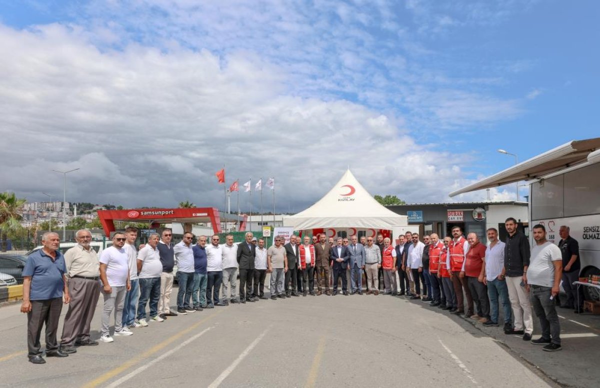 Samsun'da "Birbirimize Candan Bağlıyız" kan bağışı kampanyası